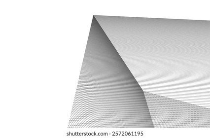 Abstract architecture vector 3d illustration 