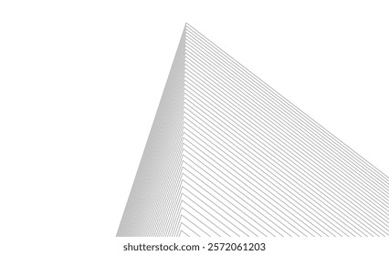 Abstract architecture vector 3d illustration 