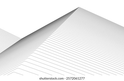 Abstract architecture vector 3d illustration 