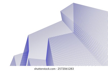 Abstract architecture vector 3d illustration 