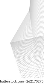 Abstrakte Architektur, Vektorgrafik 3d
