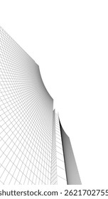 Ilustración 3D de Vector de arquitectura Abstractas