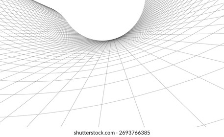 Abstract architecture vector 3d illustration