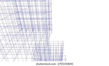 Ilustración 3D de Vector de arquitectura Abstractas