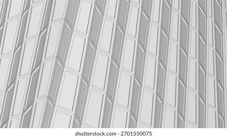 Abstract architecture vector 3d illustration