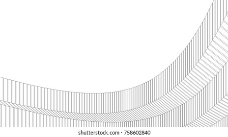 abstract architecture vector 3d illustration