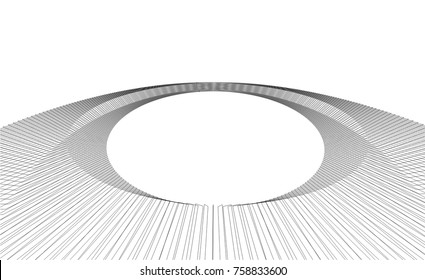 abstract architecture vector 3d illustration
