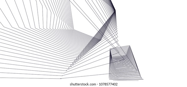 abstract architecture, vector background