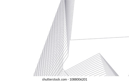 abstract architecture, vector background