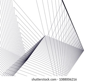 abstract architecture, vector background