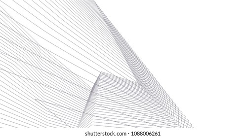 abstract architecture, vector background