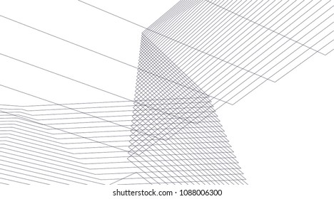 abstract architecture, vector background