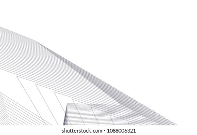 abstract architecture, vector background