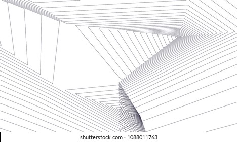 abstract architecture, vector background