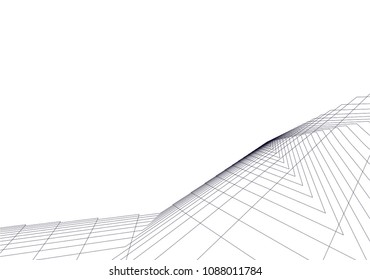 abstract architecture, vector background