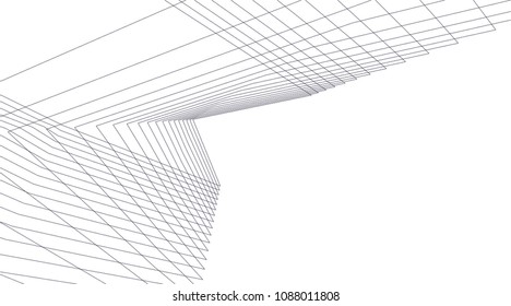 abstract architecture, vector background
