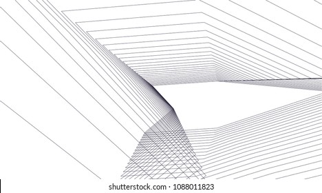 abstract architecture, vector background