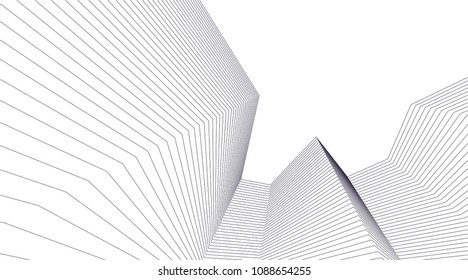 abstract architecture, vector background
