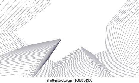 abstract architecture, vector background