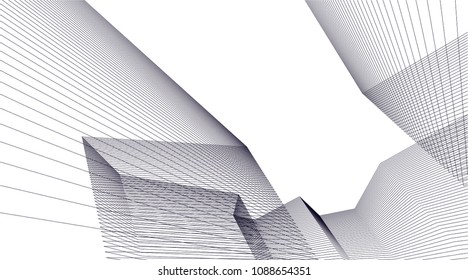 abstract architecture, vector background