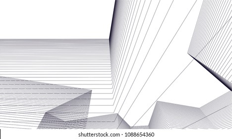 abstract architecture, vector background