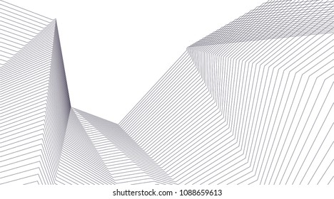 abstract architecture, vector background