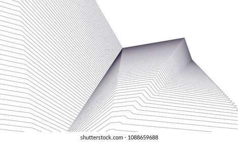 abstract architecture, vector background