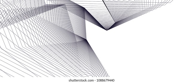 abstract architecture, vector background