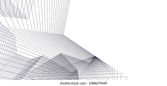 abstract architecture, vector background