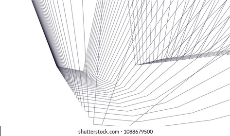 abstract architecture, vector background