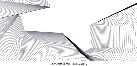 abstract architecture, vector background
