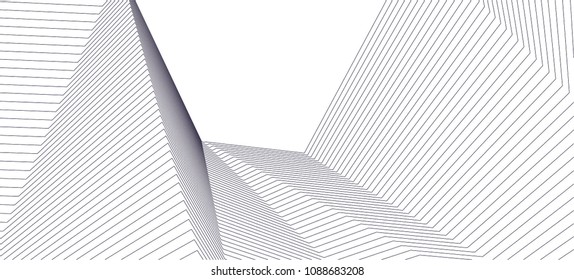 abstract architecture, vector background