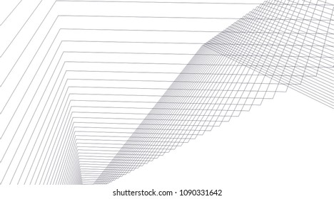 abstract architecture, vector background