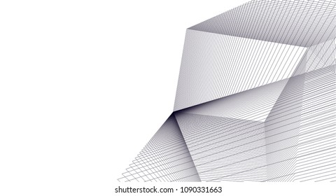 abstract architecture, vector background