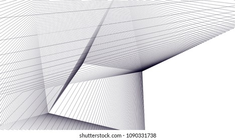 abstract architecture, vector background