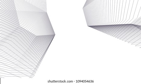 abstract architecture, vector background