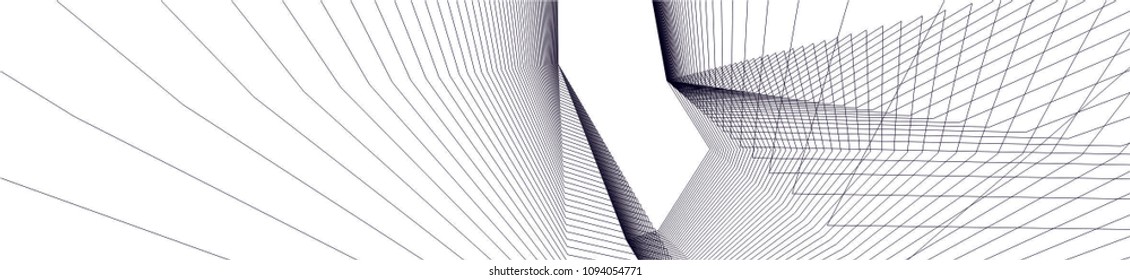 abstract architecture, vector background