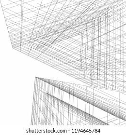 abstract architecture, vector background