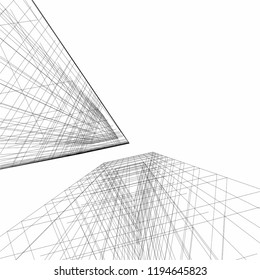 abstract architecture, vector background