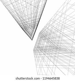 abstract architecture, vector background