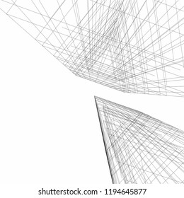 abstract architecture, vector background