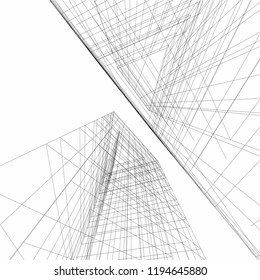 abstract architecture, vector background