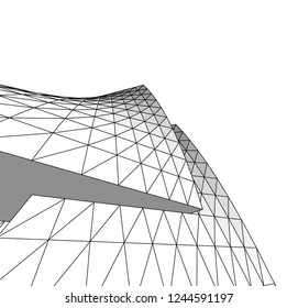 abstract architecture, vector background
