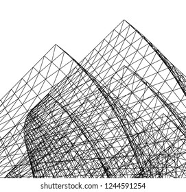 abstract architecture, vector background