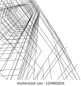 abstract architecture, vector background