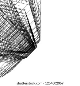 abstract architecture, vector background