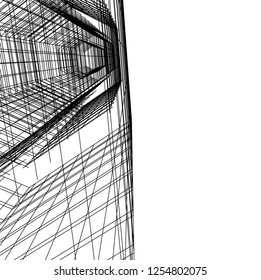 abstract architecture, vector background