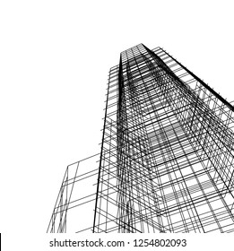 abstract architecture, vector background