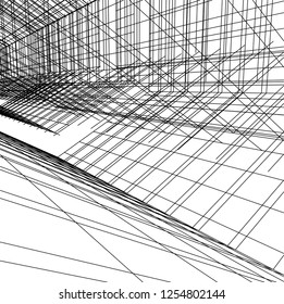 abstract architecture, vector background