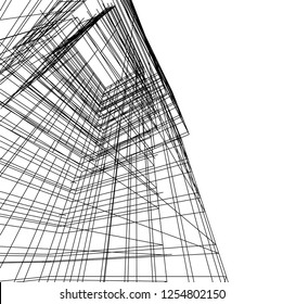 abstract architecture, vector background